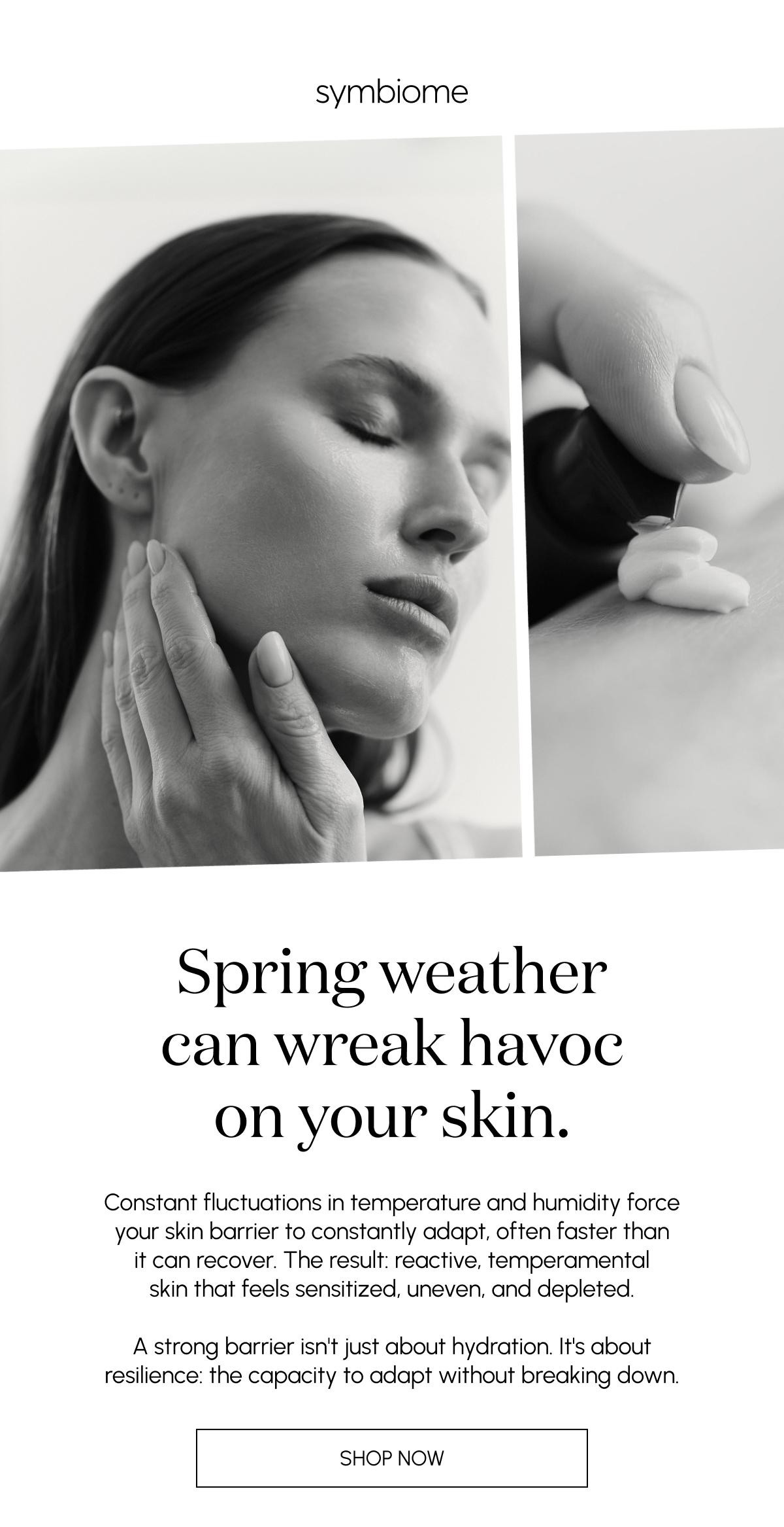 Spring weather can wreak havoc on your skin. 