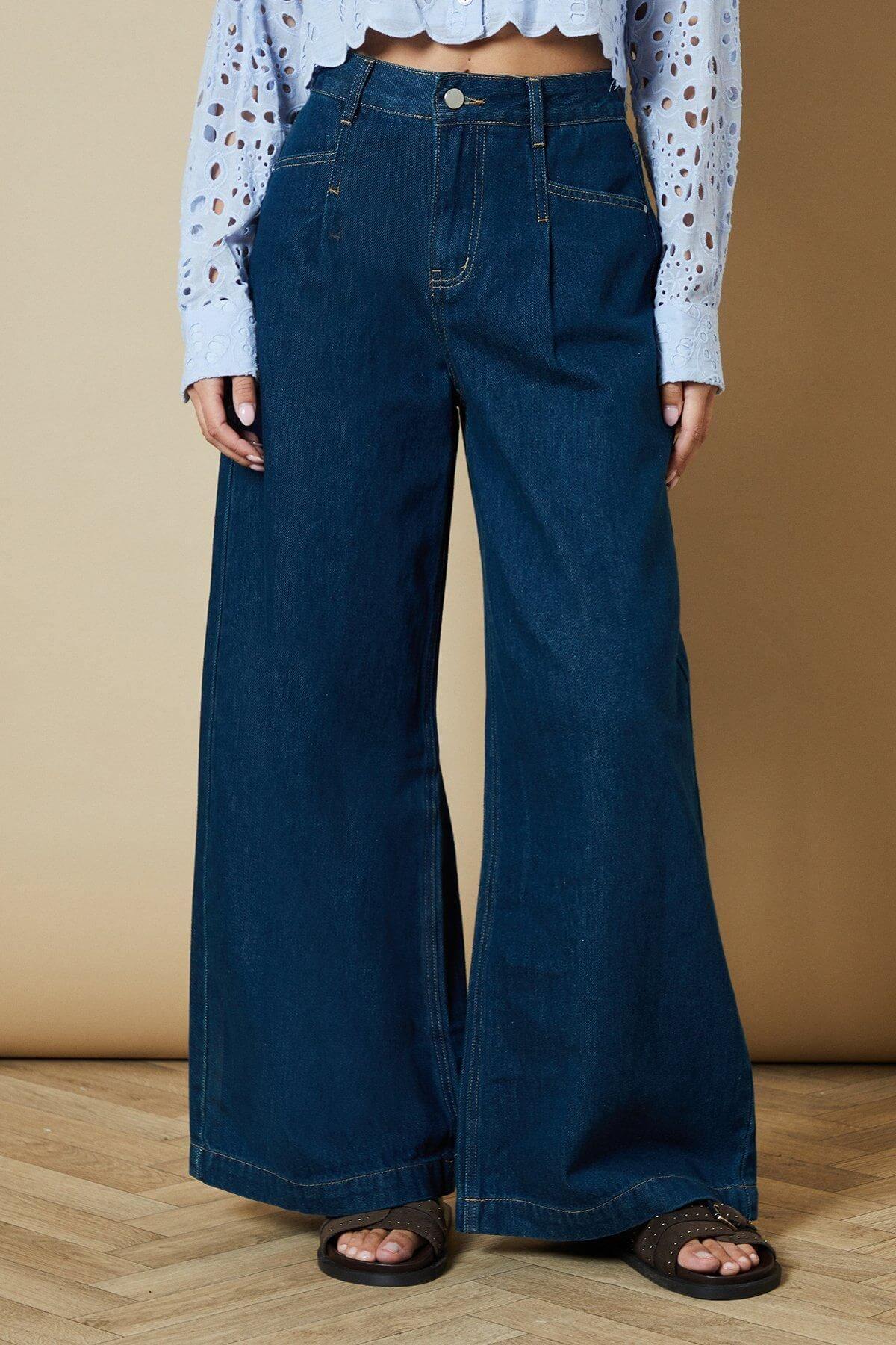 Denim Wide Leg Jean