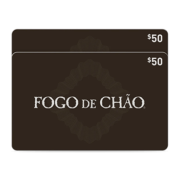 Fogo de Chao Brazilian Steakhouse Two Restaurant $50 eGift Cards ($100 Value)