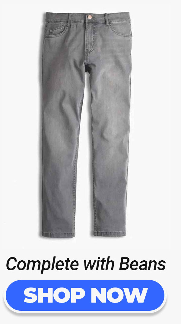 Button to shop Beans jeans