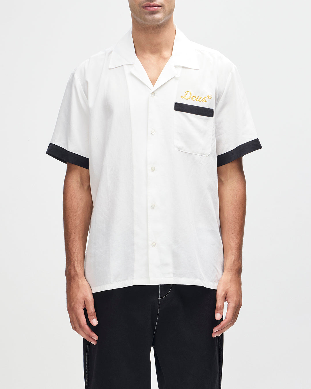 Image of Hisssterical Bowling Shirt - Vintage White