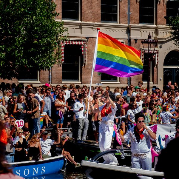 Canals during Pride