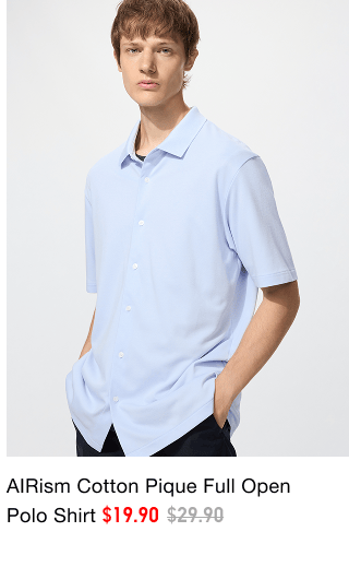 product6men0airism0cotton0pique0full0open0polo0shirt