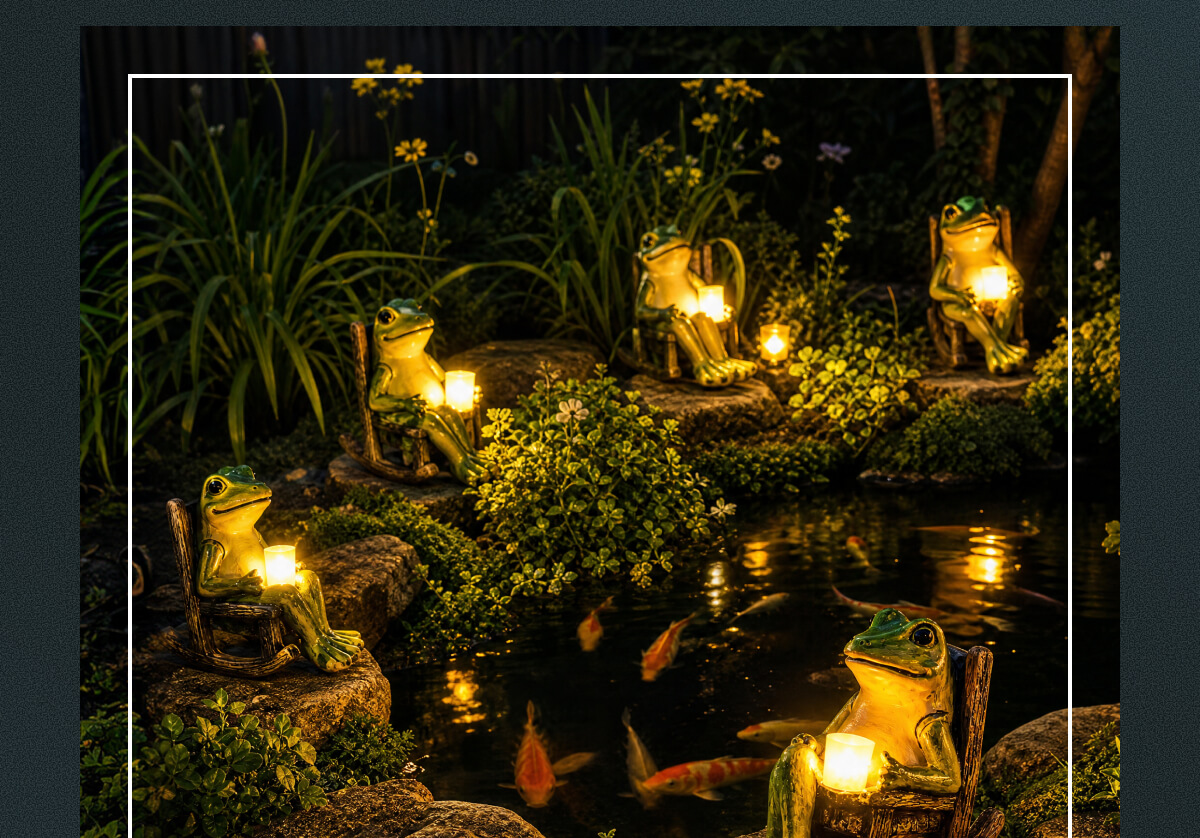 Glowing Garden Frog