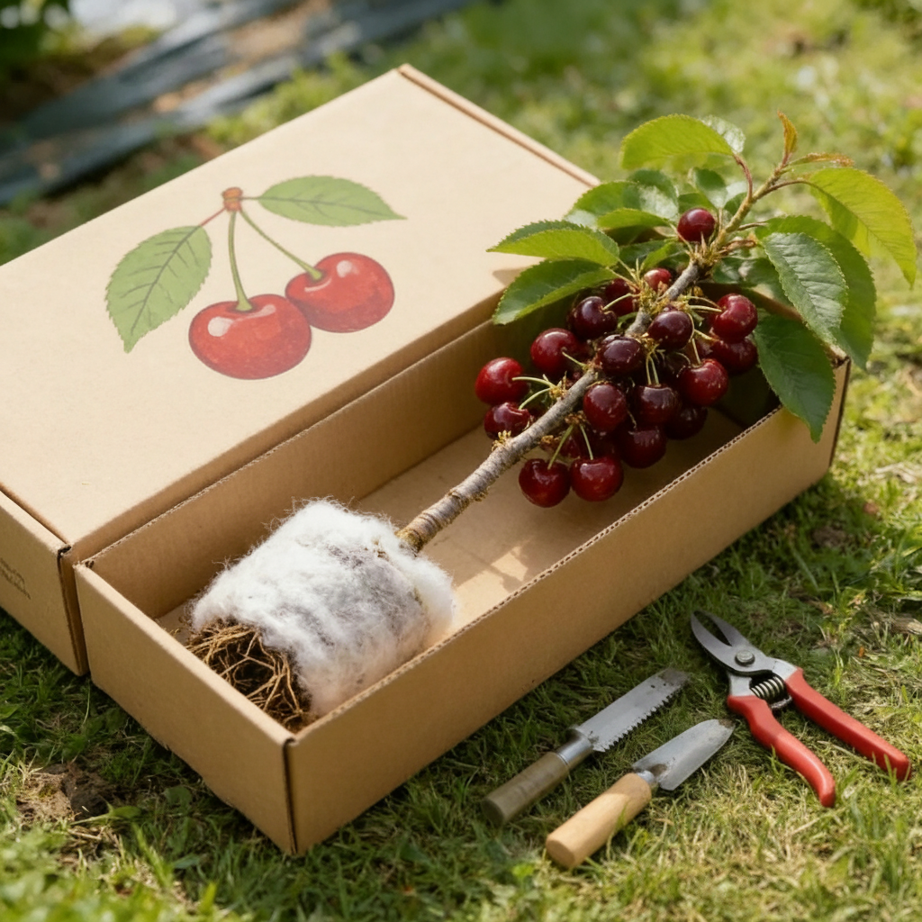 Image of Cherry Saplings With Strong Root System Seeds For Gardens And Balconies