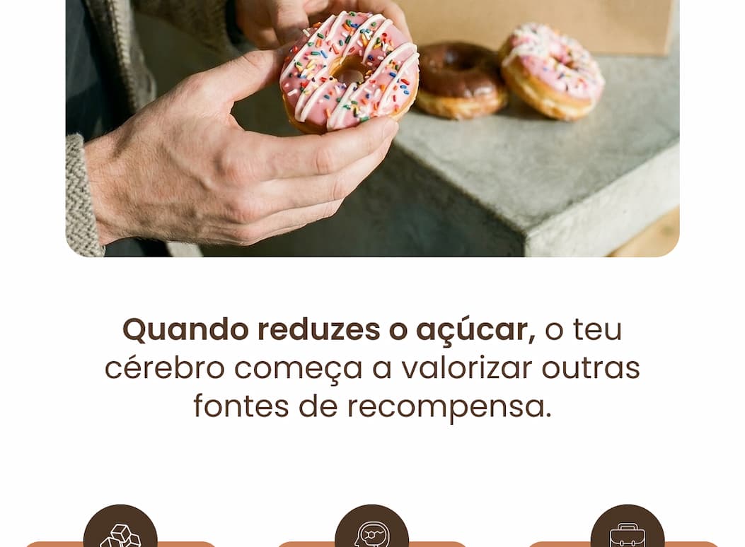 Quando reduzes o açúcar, o teu cérebro começa a valorizar outras recompensas