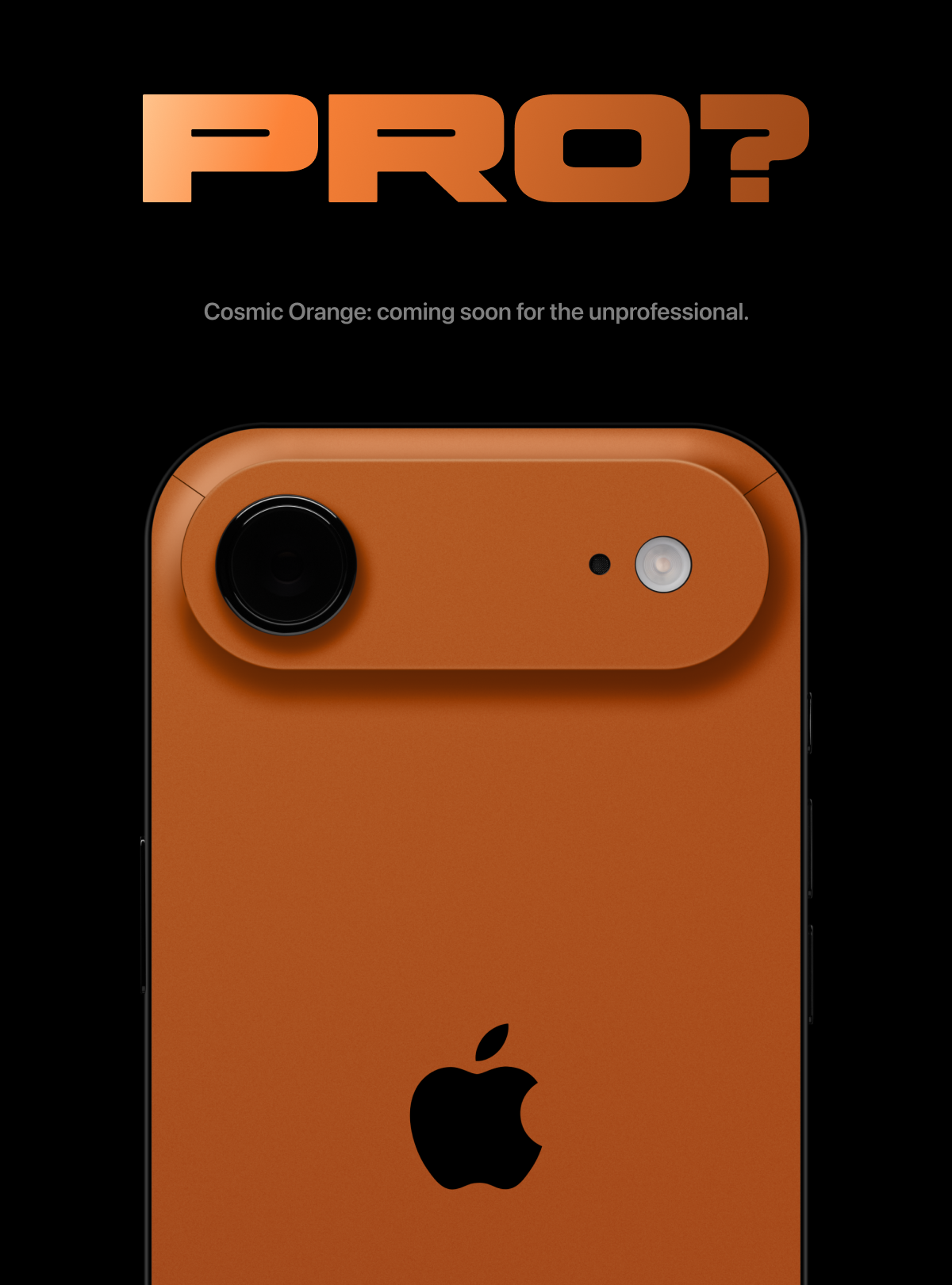 Cosmic Orange: coming soon for the unprofessional.
