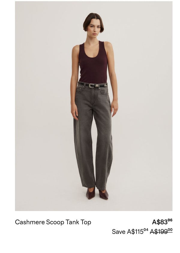 Cashmere Scoop Tank Top A$83.96 SAVE A$115.04