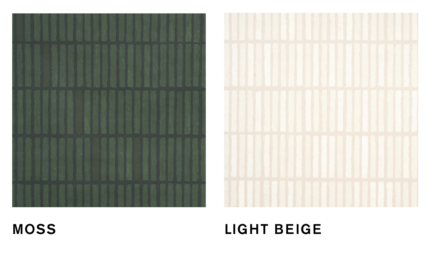 WABI-SABI additional colorways—Moss and Light Beige