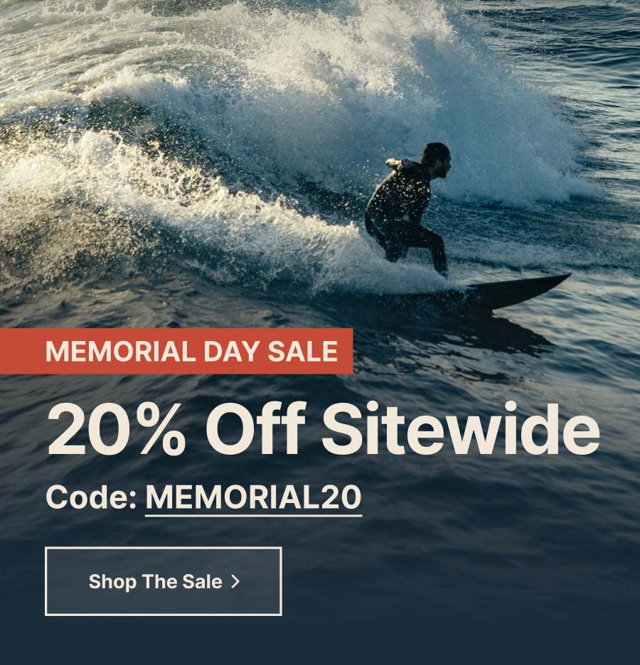 Memorial Day Sale: 20% Off Sitewide with code MEMORIAL20