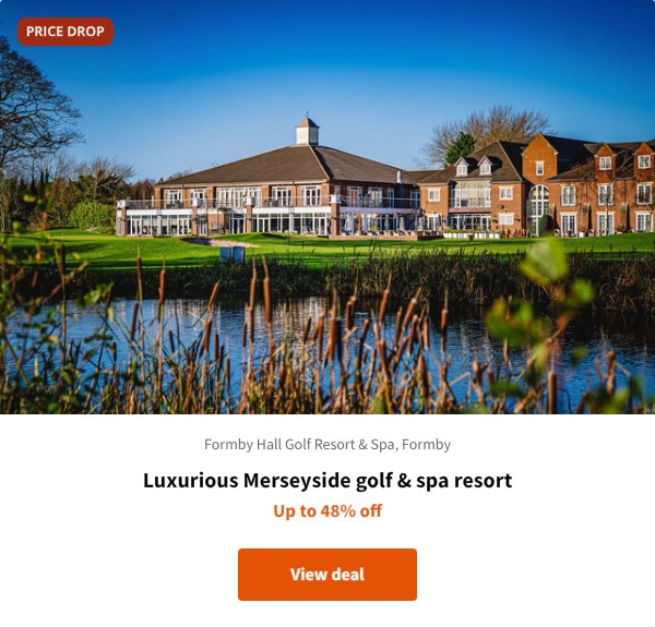 Luxurious Merseyside golf & spa resort