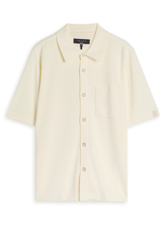 RAG & BONE Fine-knit polo shirt