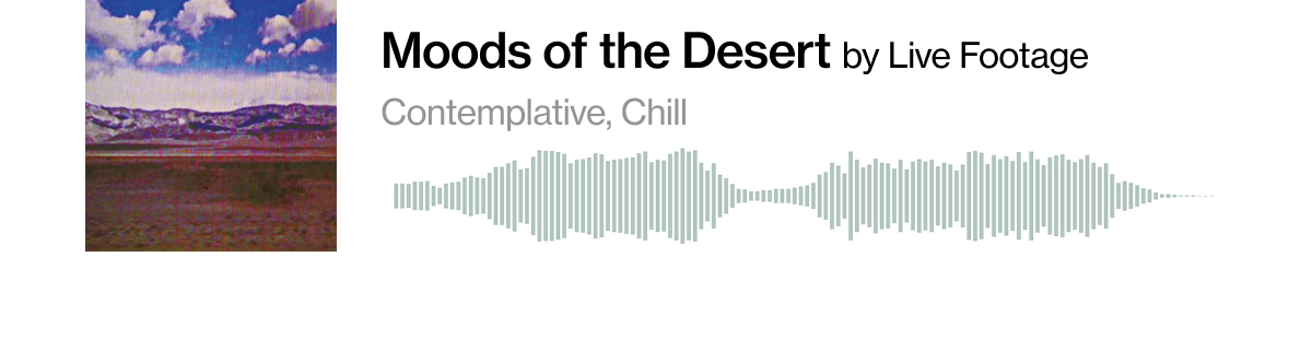 "Moods of the Desert" by Live Footage