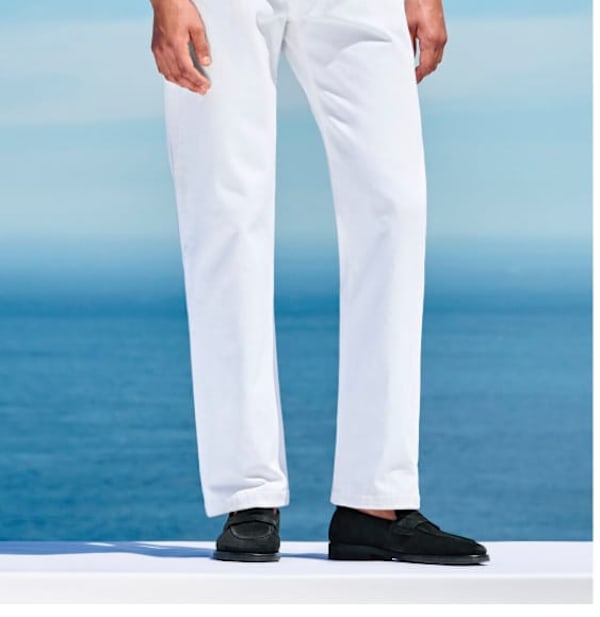 White denim trouser
