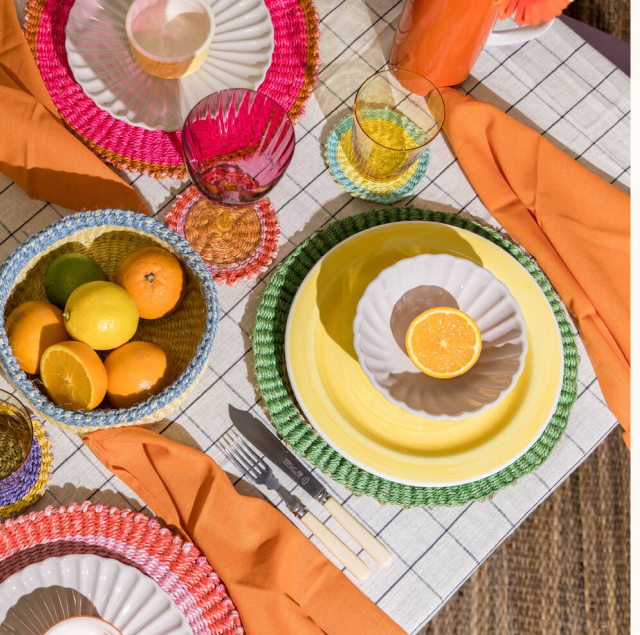 Colourful Handwoven Sisal Placemats