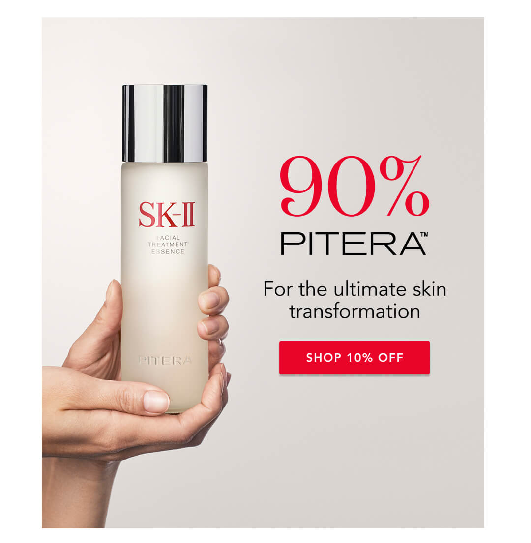 90% PITERA, for the ultimate skin transformation. Shop 10% off