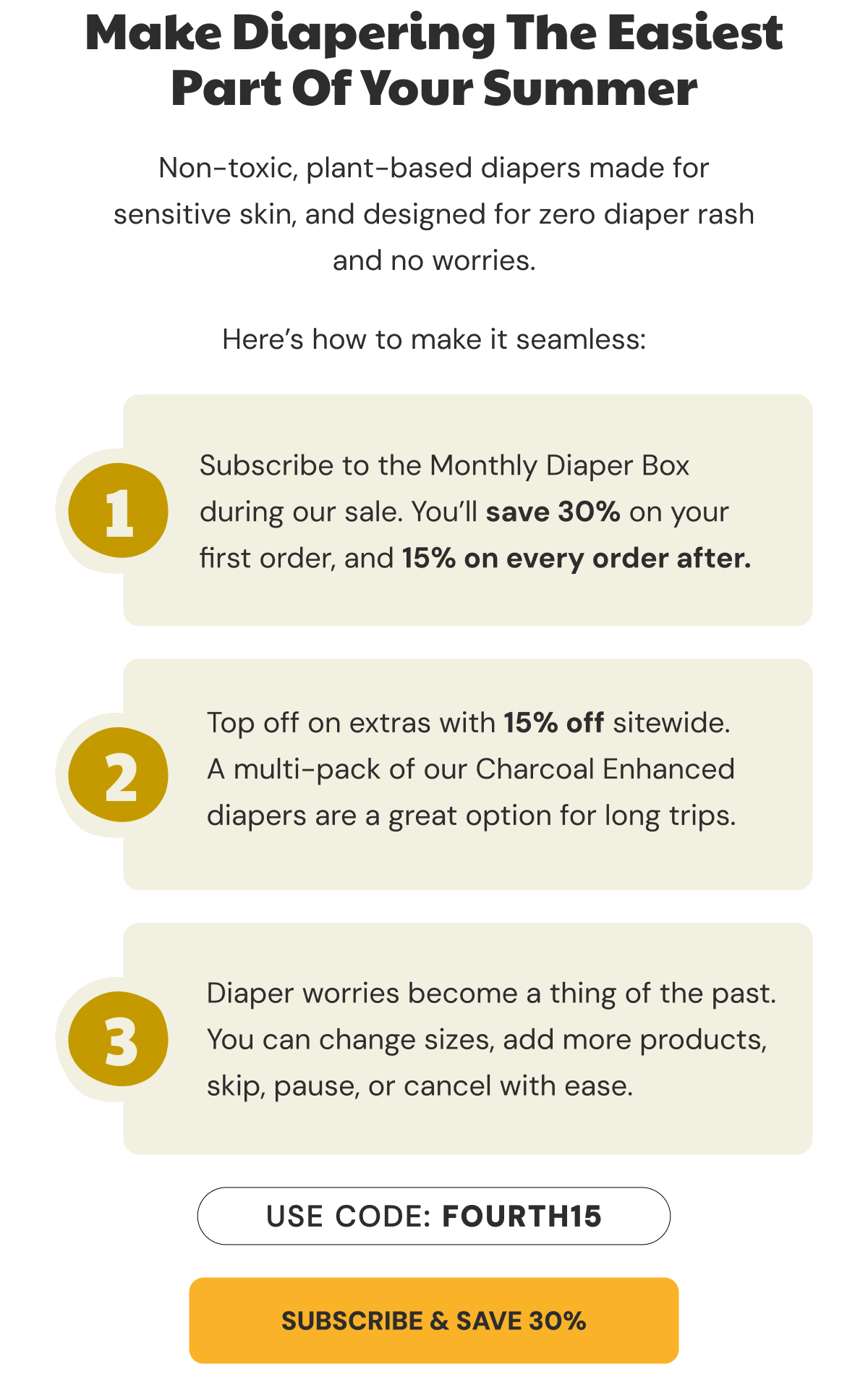Make Diapering The Easiest Part Of Your Summer