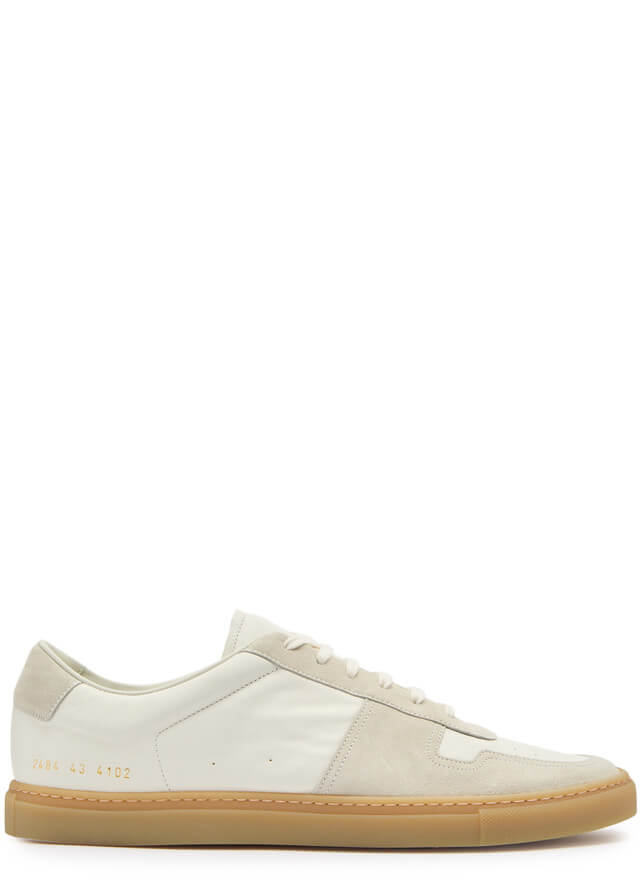 COMMON PROJECTS BBall panelled leather sneakers