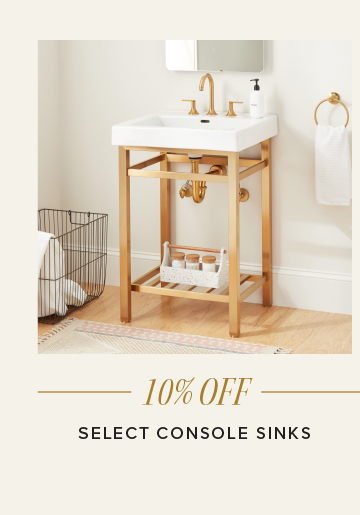10% Off - Select Console Sinks