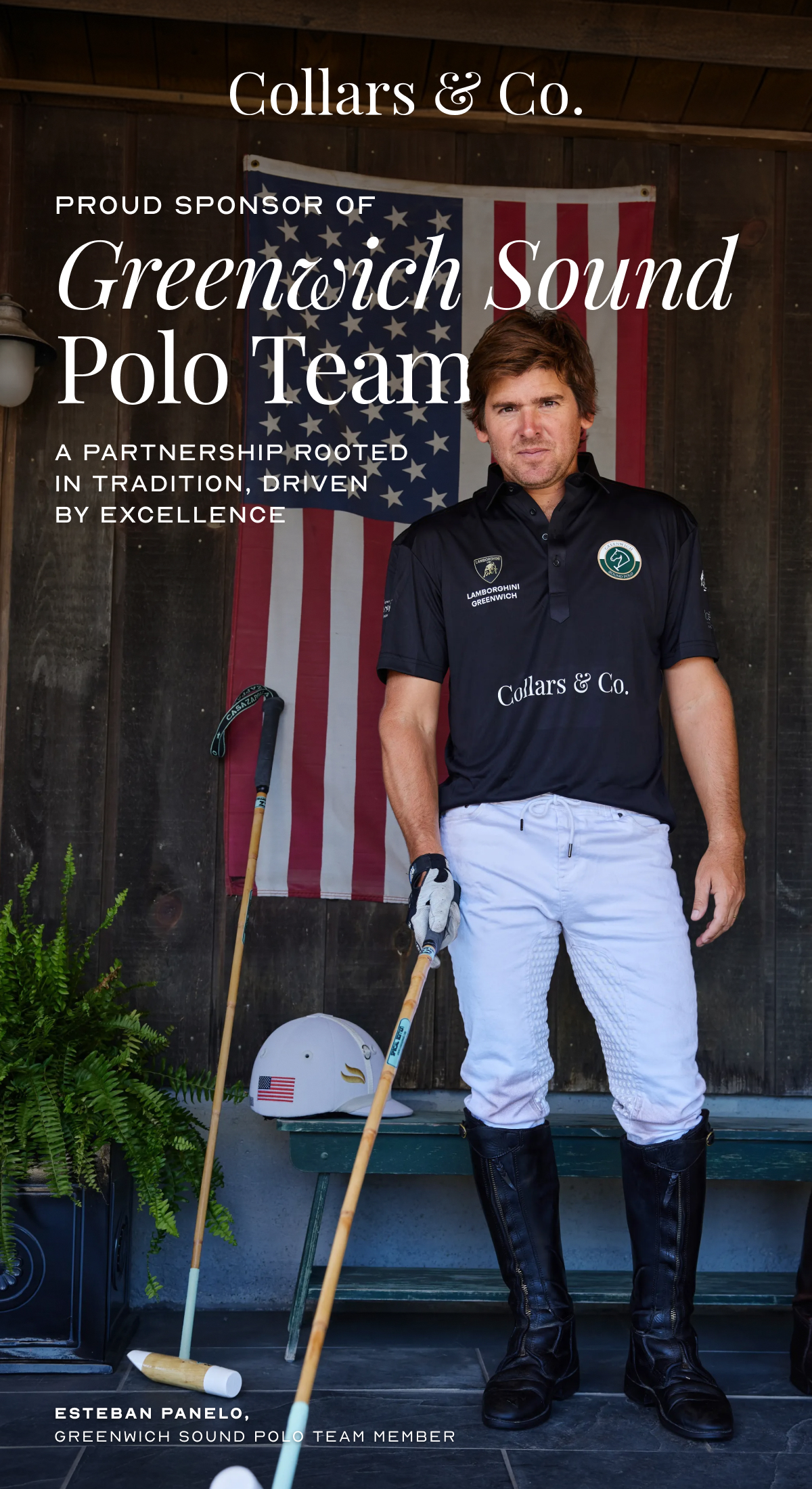 Proud sponsor of Greenwich Sound Polo Team a partnership rooted  in tradition, driven  by excellence learn more