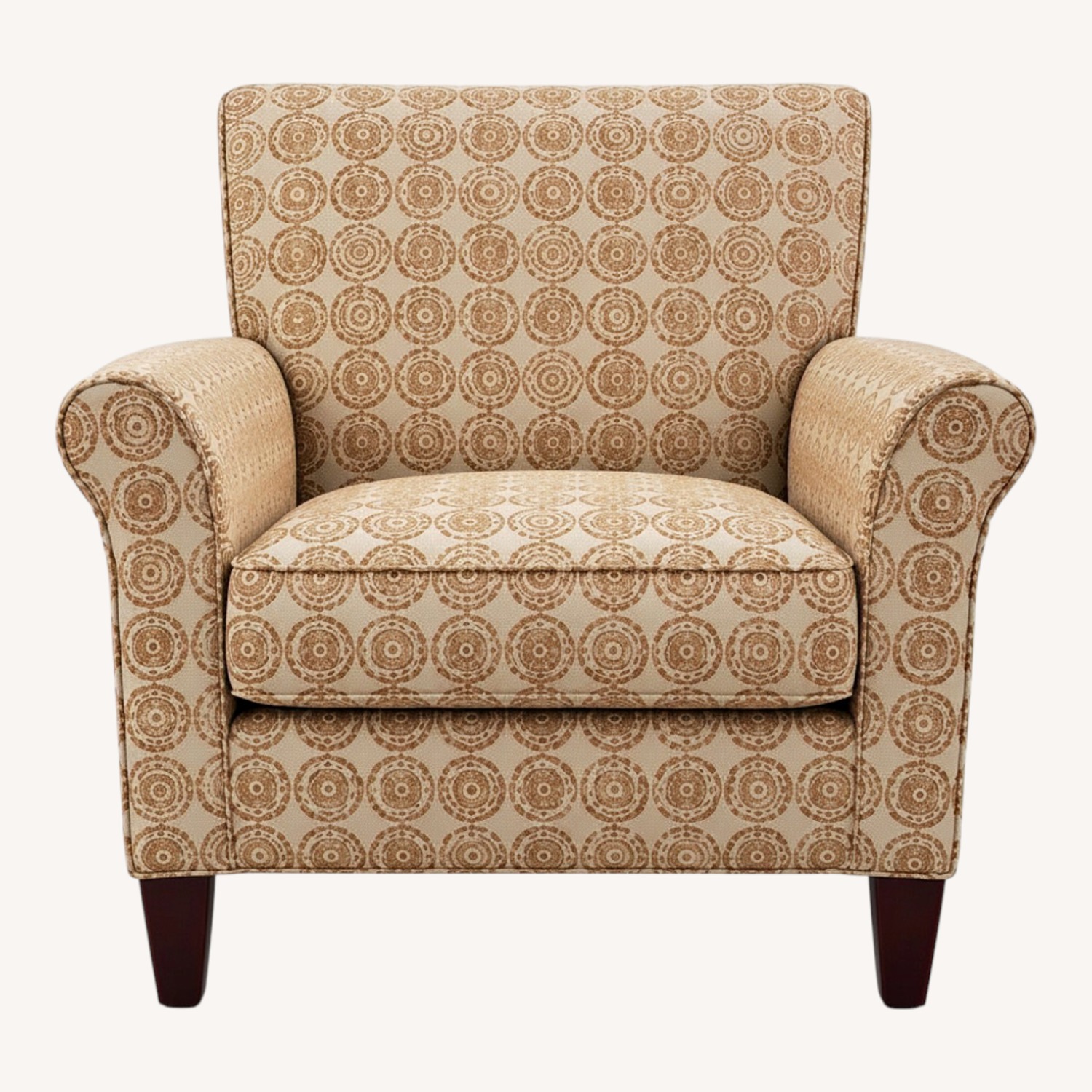 Image of Room & Board Club Chair In Medallion Fabric