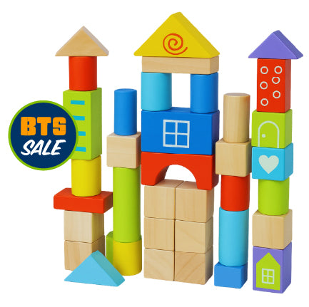 Wooden Tabletop Blocks - Set of 100