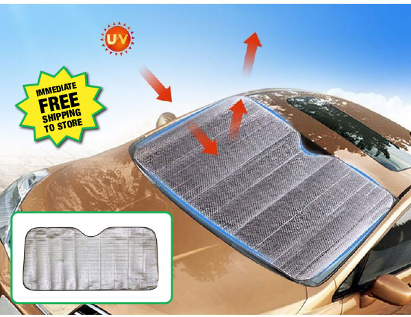 Metallic Auto Sun Shade - ONLY $2.99 After Rebate*!