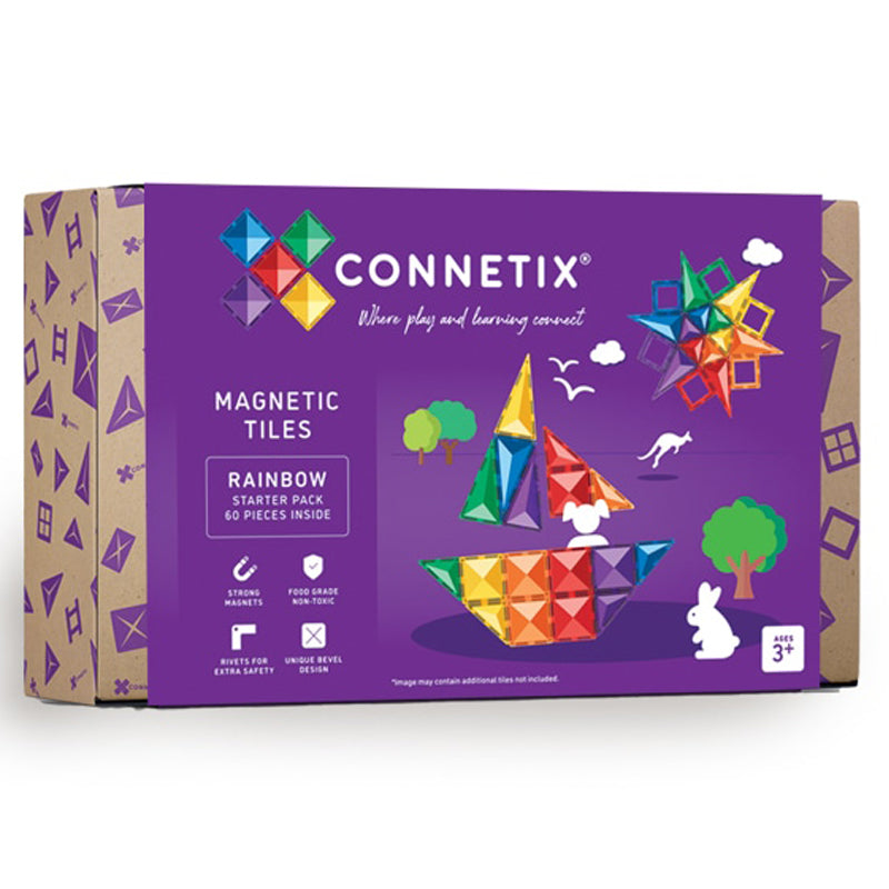 Image of Connetix Rainbow Starter Pack 60 pc