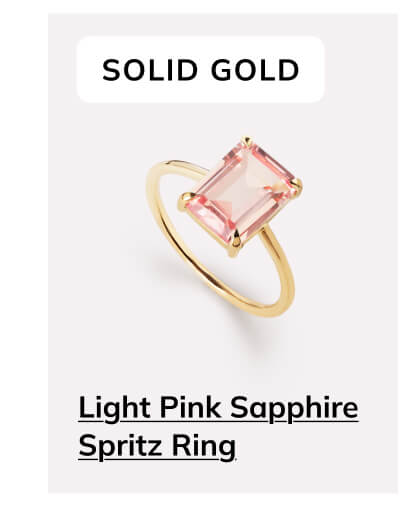 Light Pink Sapphire Spritz Ring