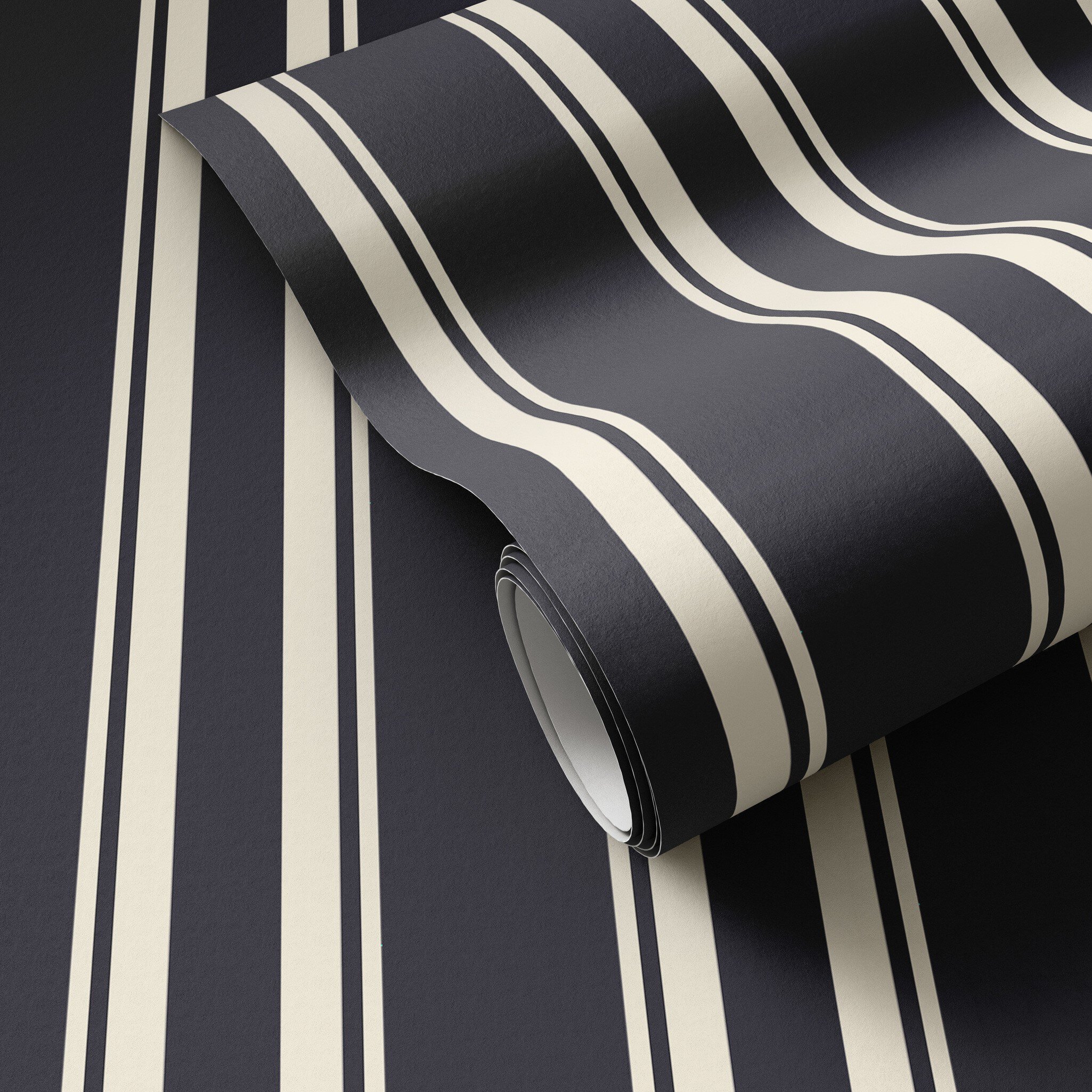 Image of Multi Stripe Black I Wallpaper By Getty Images