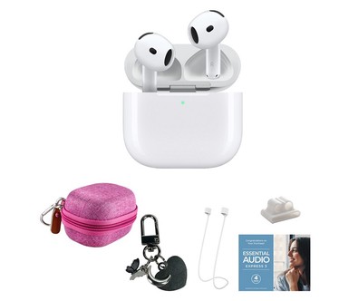 Apple AirPod 4 ANC with Softwa re Suite, Trave l Case, Silver