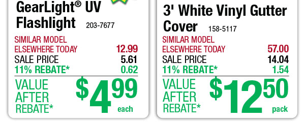 3' White Vinyl Gutter Cover - ONLY $12.50 After Rebate*!