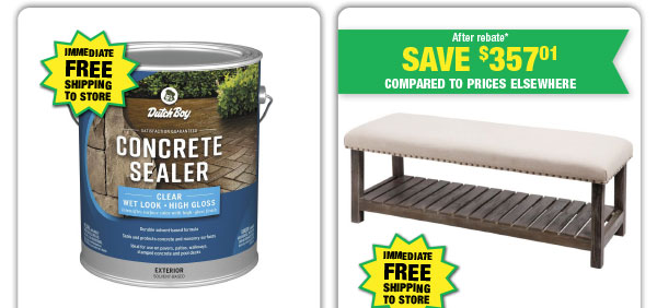 Dutch Boy Wet Look High Gloss Concrete Sealer - 1 gal. - ONLY $19.99 After Rebate*!