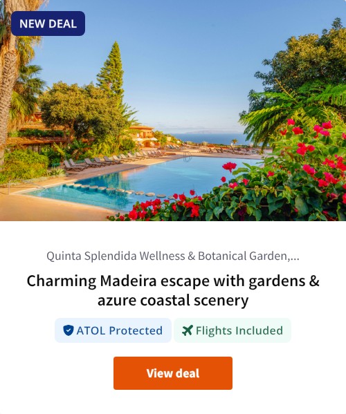 Charming Madeira escape with gardens &amp; azure coastal scenery