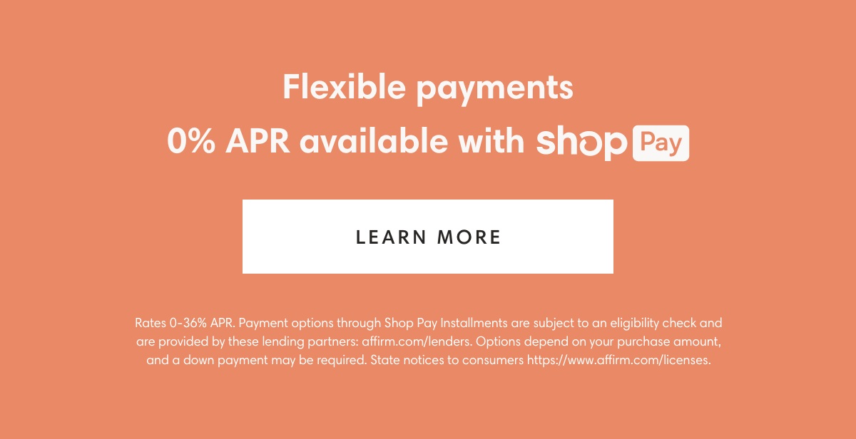 0%APR Available With ShopPay