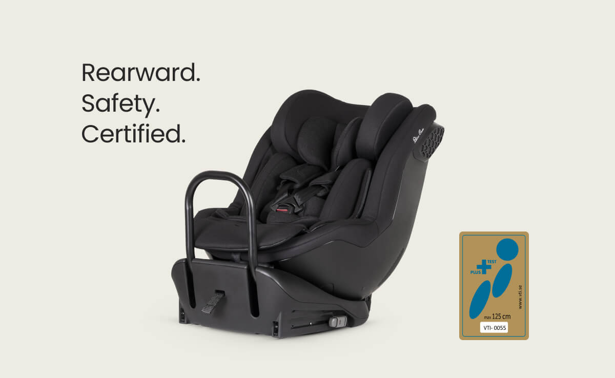 Rearward. Safety. Certified. Swedish Plus Tested.