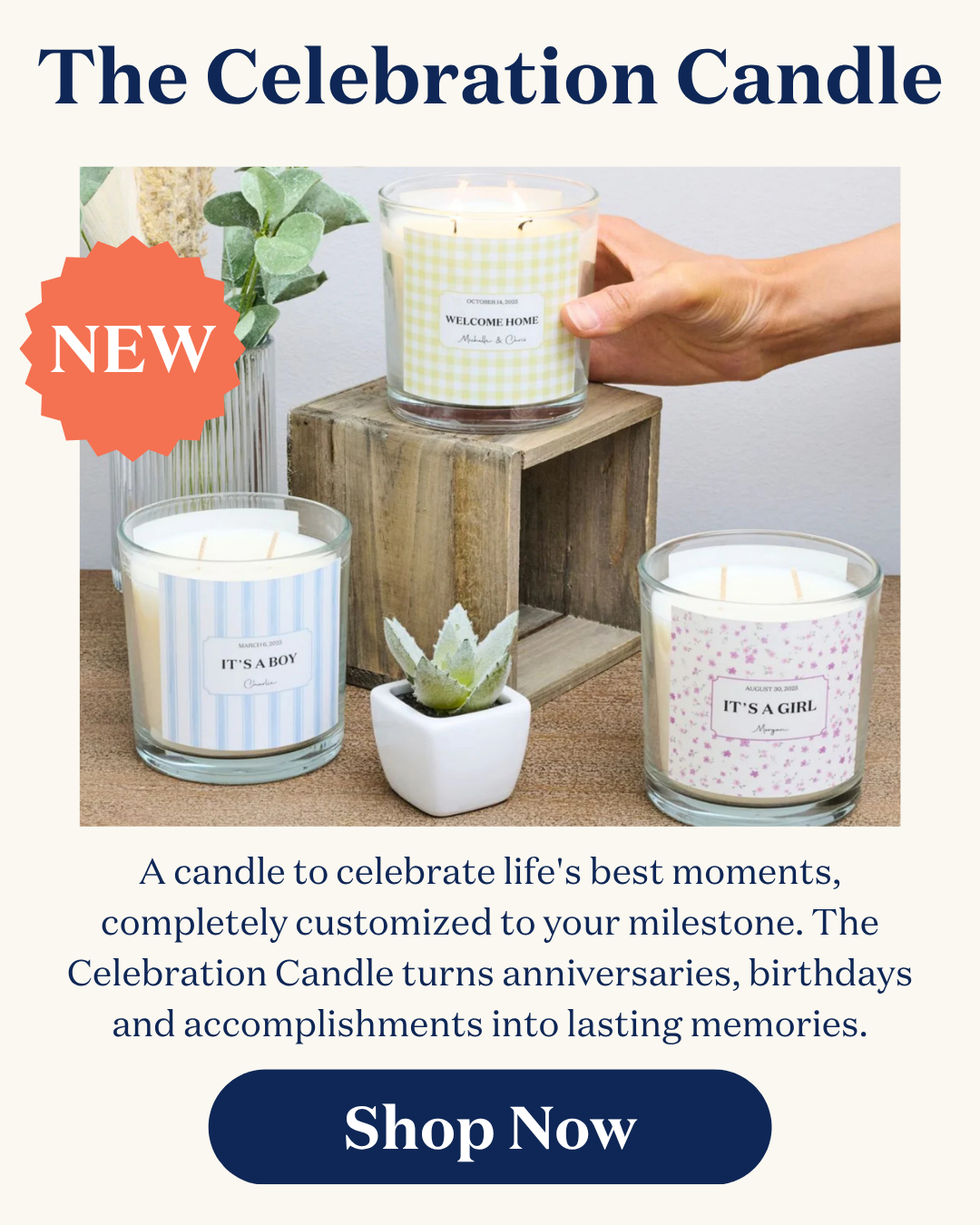New Product! The Celebration Candle