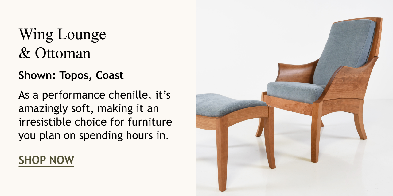 The Wing Lounge chair and ottoman