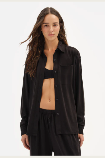 Tencel Sleep Button Down