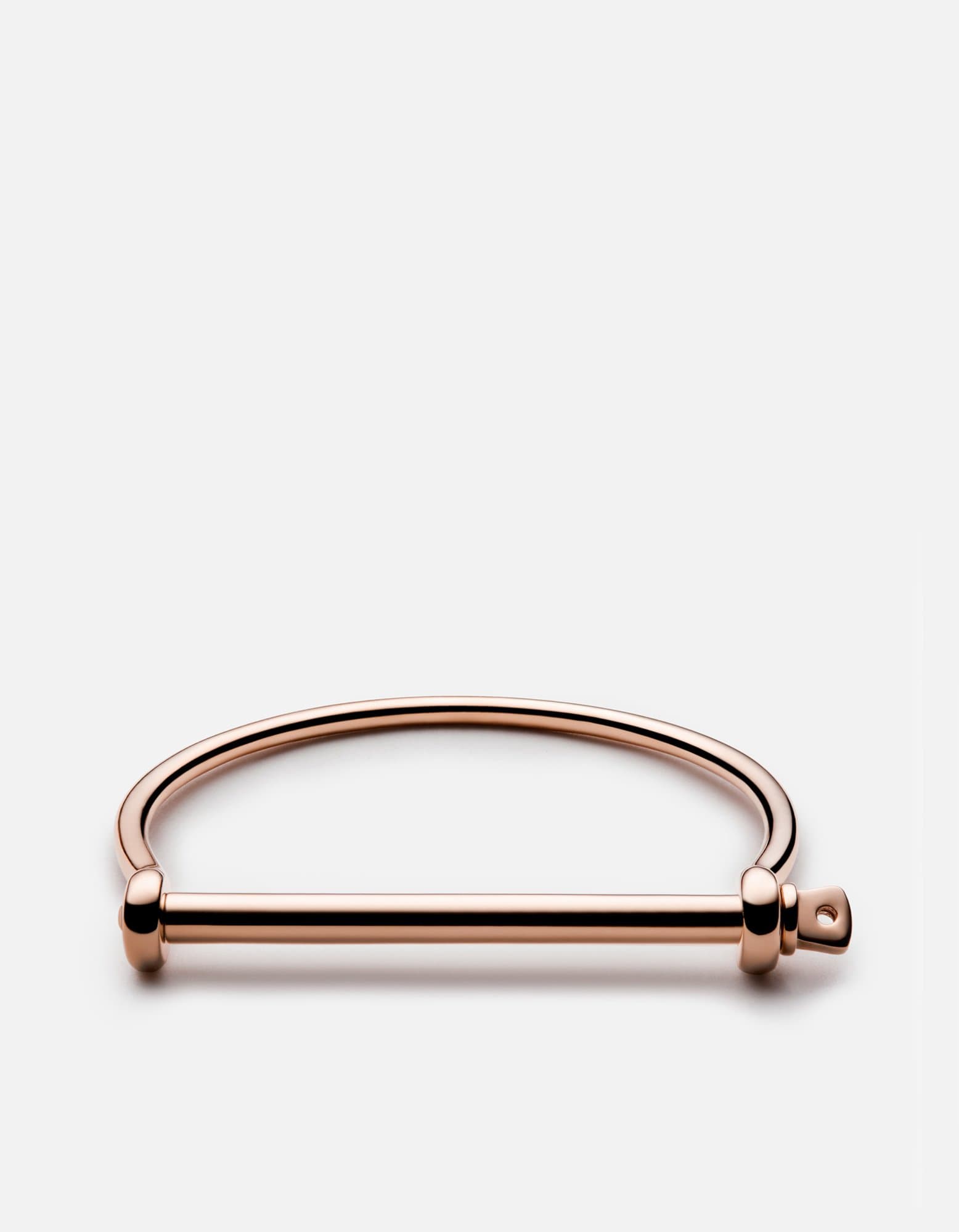 Image of Thin Screw Cuff Bracelet, Rose Tone