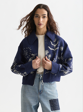 Scotch & Soda x Royal Delft Jacquard Jacket