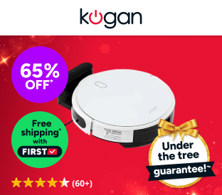 Kogan SmarterHome™ LX14 Laser Robot Vacuum Cleaner and Mop (White) Product Image