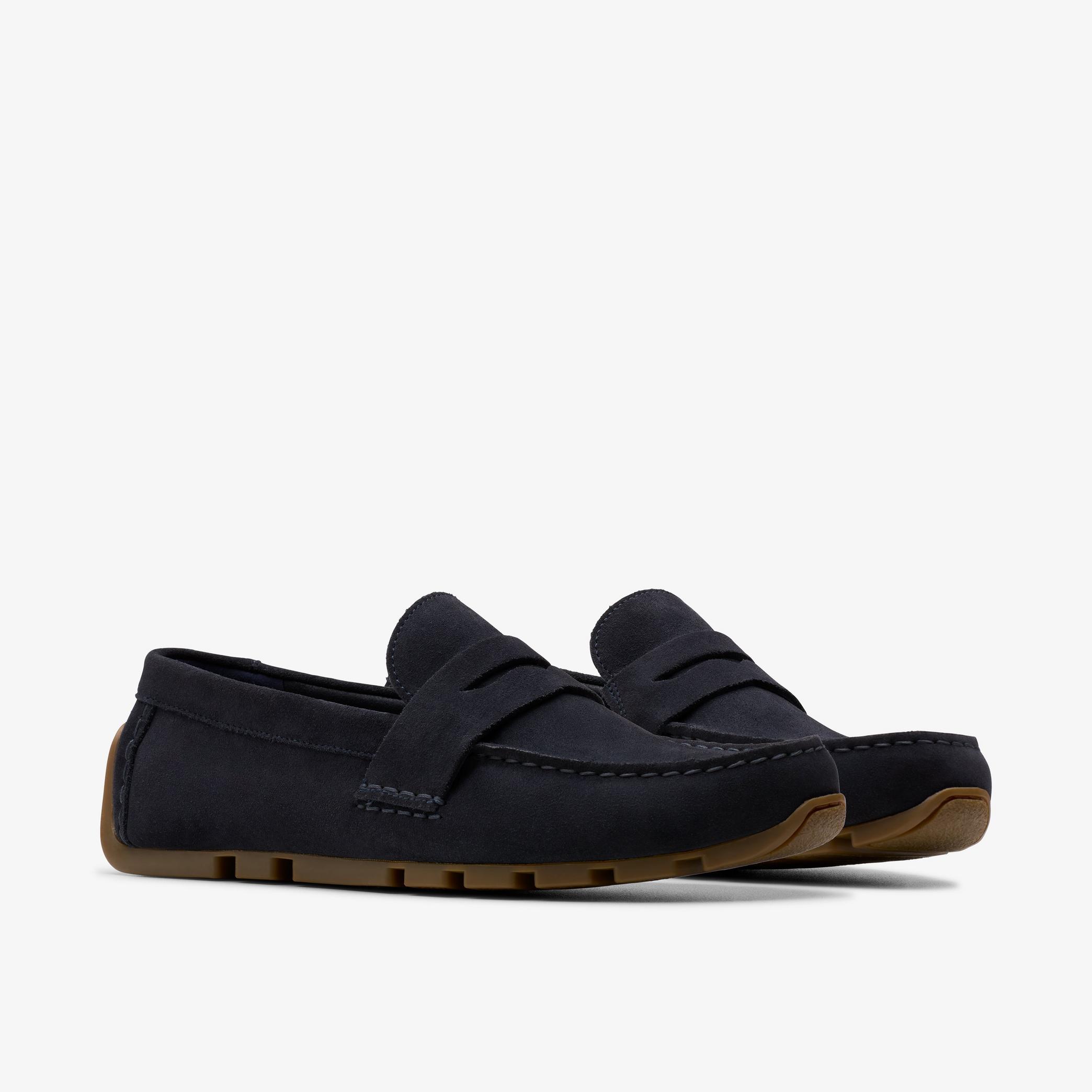 Shop Corsley Bar Navy Suede