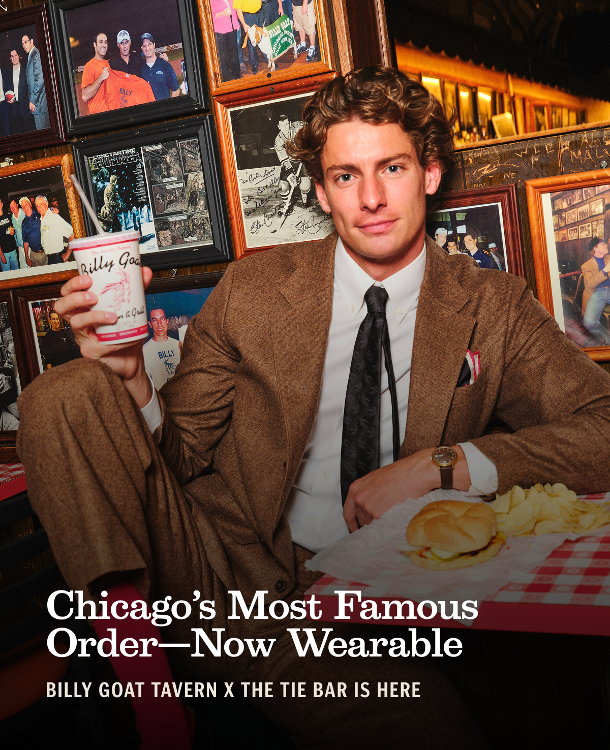 Chicago classic, dressed up: Billy Goat x The Tie Bar