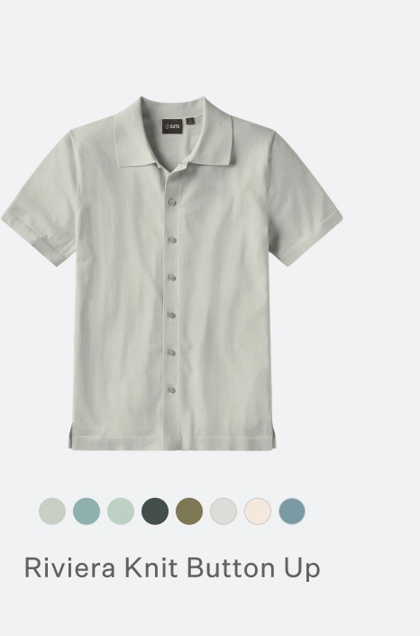 Riviera Knit Button Up
