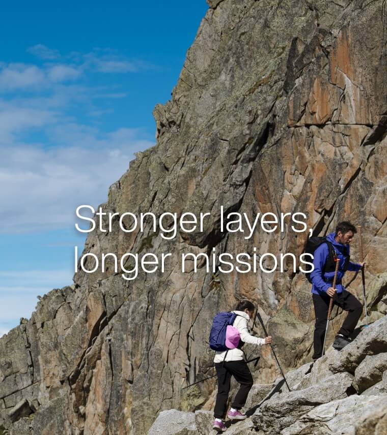 Stronger layers, longer missions