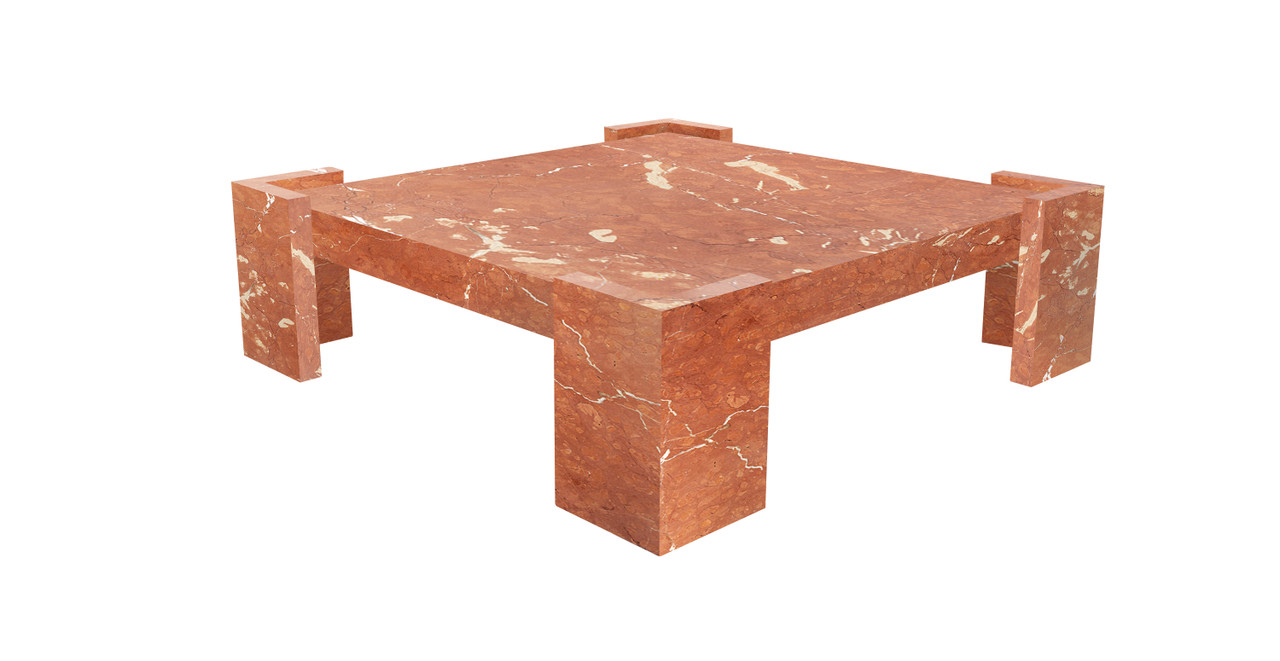 Image of Poggio Marble Low Profile Square Coffee Table