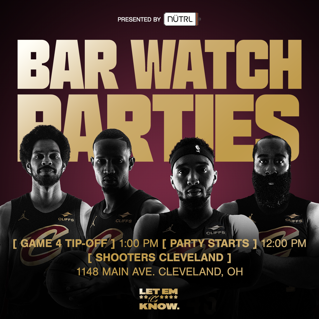 Bar Watch Parties: Game 4 at Shooters - 1:00 pm tip off and 12:00 PM party start time.