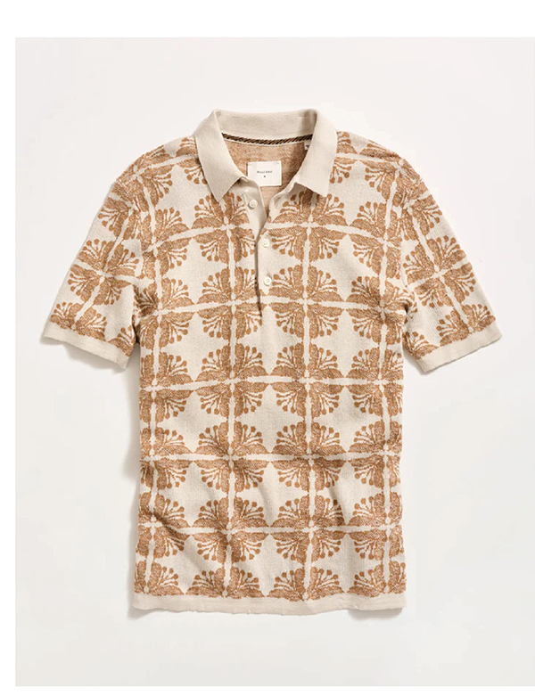 Tile Jacquard Polo