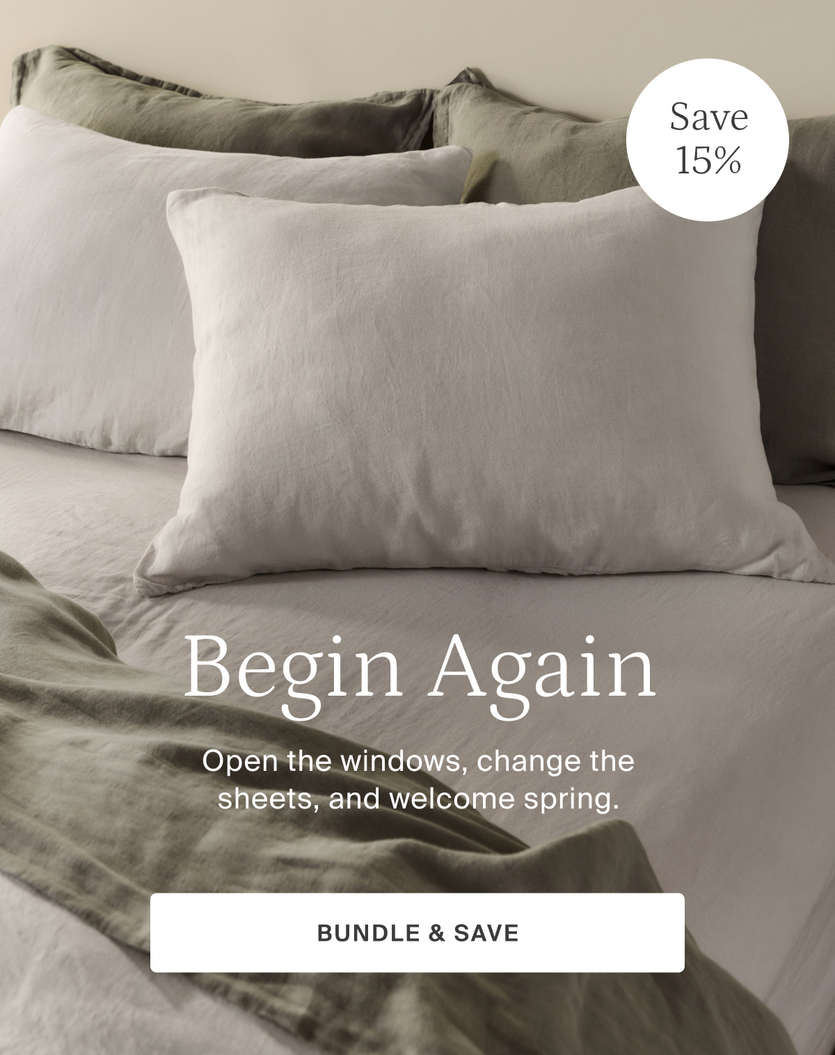 begin again, bundle and save